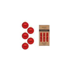 INGES CHRISTMAS DECOR Weihnachtskugel Modern 36 Stück, Rot INGES CHRISTMAS DECOR Weihnachtskugel Modern 36 Stück, Rot