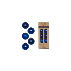 INGES CHRISTMAS DECOR Weihnachtskugel Royal Blue 20 Stück, Blau