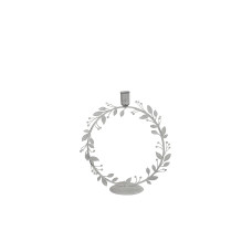 COCON Kerzenhalter Kranz, Grau