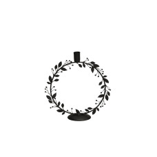 COCON Kerzenhalter Kranz, Schwarz
