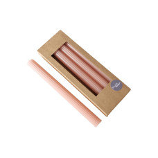 Boltze Stabkerze Classic 4-er Set, Hellrosa