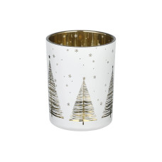 EGLO Weihnachtswindlicht Lukut Ø 10 cm, Gold/Weiss