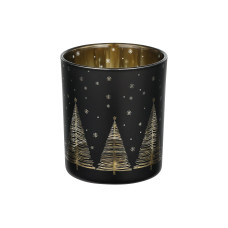 EGLO Weihnachtswindlicht Lukut Ø 7 cm, Gold/Schwarz