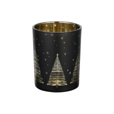 EGLO Weihnachtswindlicht Lukut Ø 10 cm, Gold/Schwarz