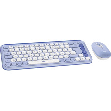 Logitech Tastatur-Maus-Set POP Icon Combo Lilac