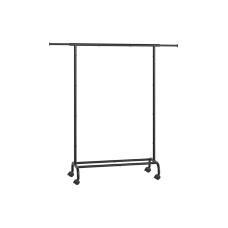 Songmics Garderobenständer ausziehbare Stange Schwarz Songmics Garderobenständer ausziehbare Stange Schwarz