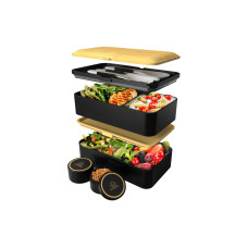 Umami Lunchbox Original L Black und Bamboo Umami Lunchbox Original L Black und Bamboo