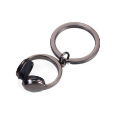 Troika Schlüsselanhänger Headphone black chrome Troika Schlüsselanhänger Headphone black chrome