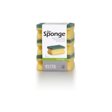 Elite Schwamm Strong 3 Stück, Gelb/Grün