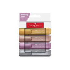 Faber-Castell Textmarker 46 Metallic 4er Etui, Karton Faber-Castell Textmarker 46 Metallic 4er Etui, Karton