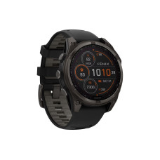 GARMIN Sportuhr Fenix 8 Solar Sapphire, 47 mm Schwarz