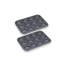 relaxdays Muffin Backform 2 x 12 Mulden