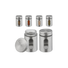 relaxdays Gewürzstreuer XL Silber/Transparent, 6 Stück relaxdays Gewürzstreuer XL Silber/Transparent, 6 Stück