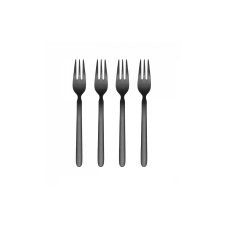 Blomus Kuchengabel Stella 4 Stück, Schwarz