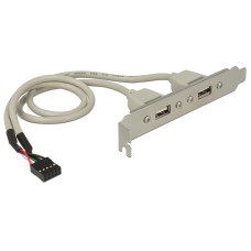 Delock Bracket 2x USB2.0 Pin Header intern